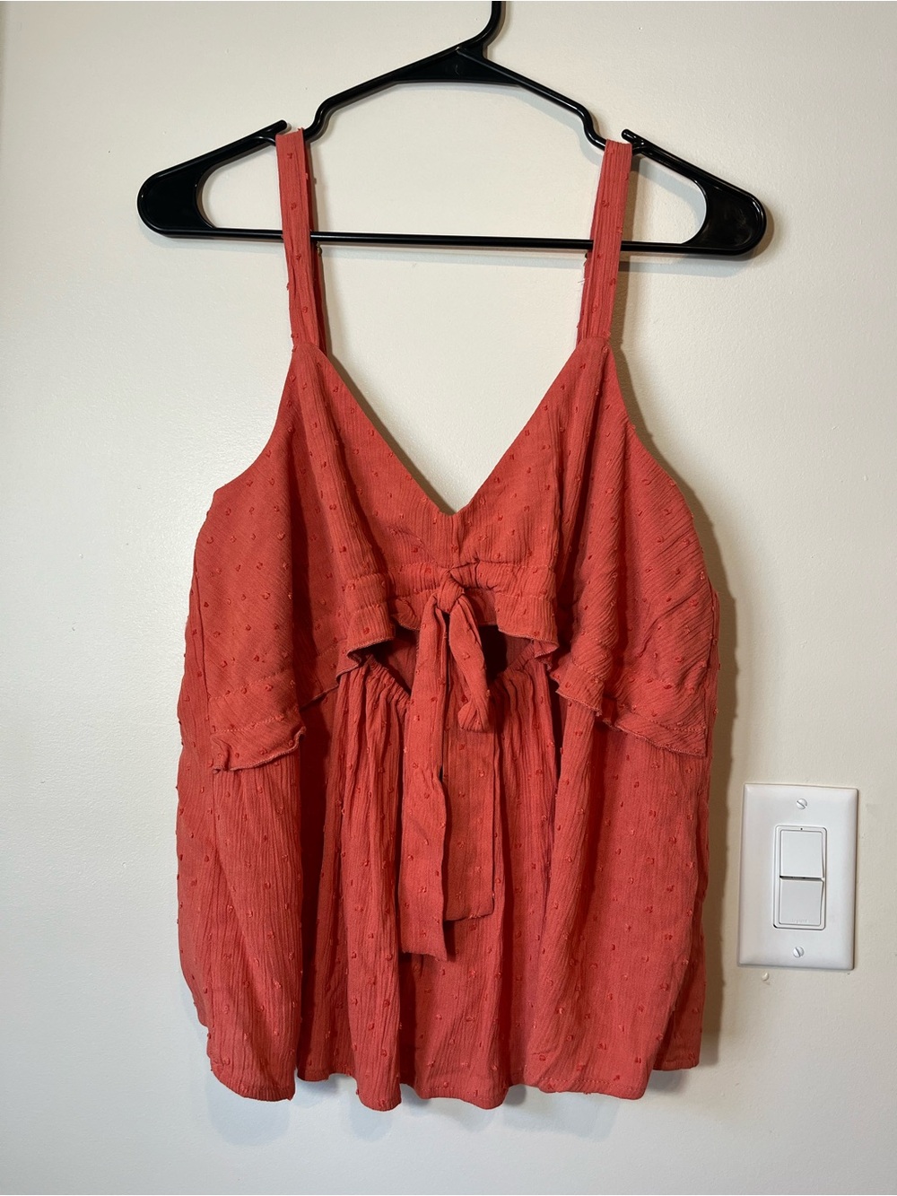 Tie-Front Rust Camisole Top